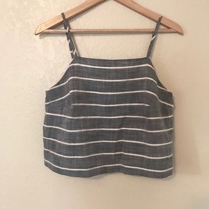 Striped Crop Top Tank